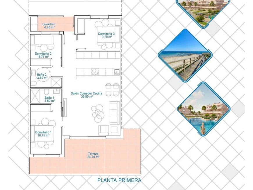 Španělsko Apartmány / byty Pilar-de-la-horadada