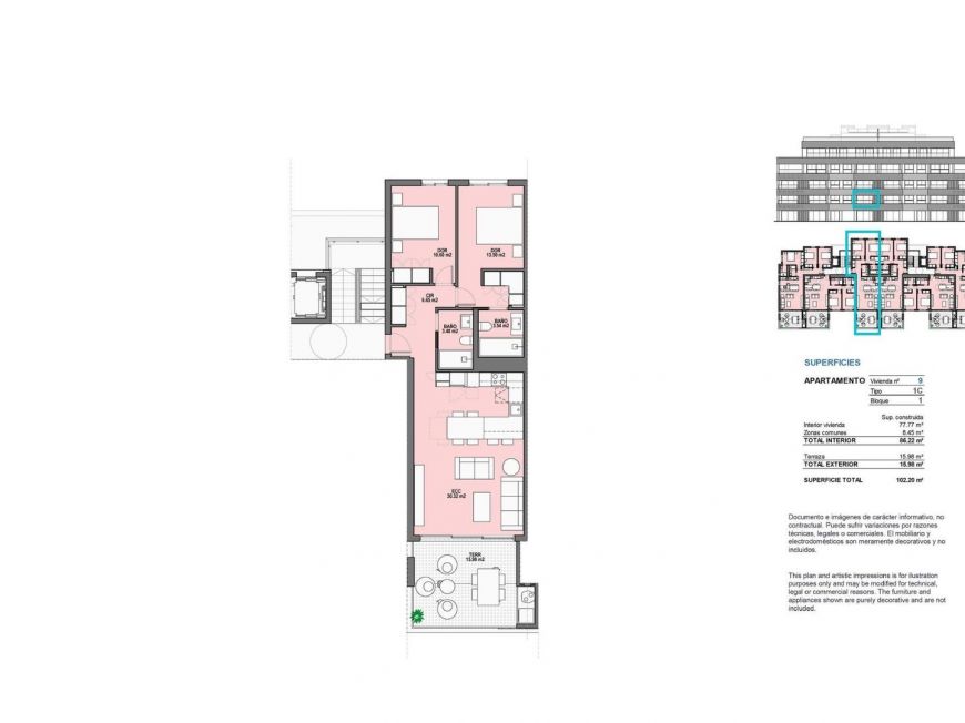 Španělsko Apartmány / byty Torre-pacheco