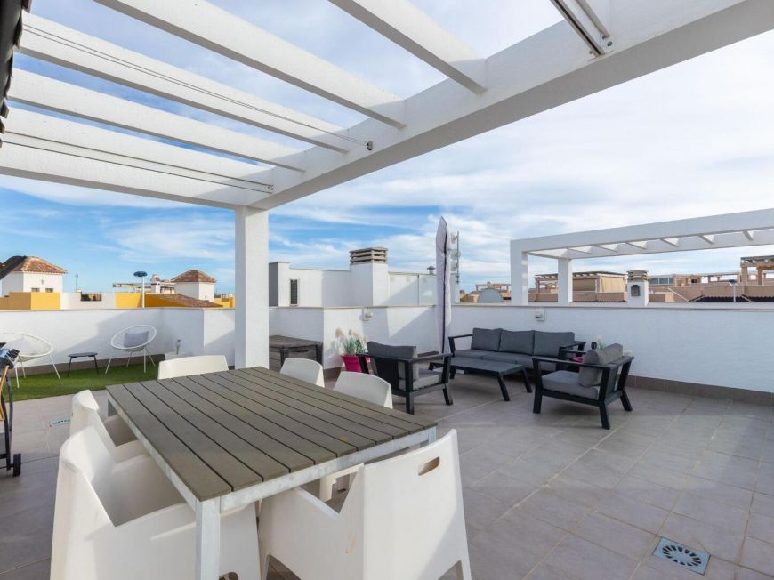 Spain Top Floor Bungalow with Private Solarium – Oasis Beach 7, Punta Prima (Torrevieja)