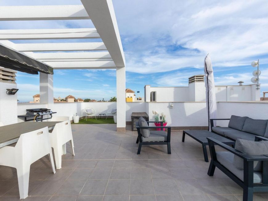 Spain Top Floor Bungalow with Private Solarium – Oasis Beach 7, Punta Prima (Torrevieja)
