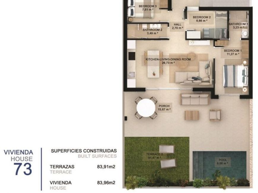 Španělsko Bungalov Pilar-de-la-horadada