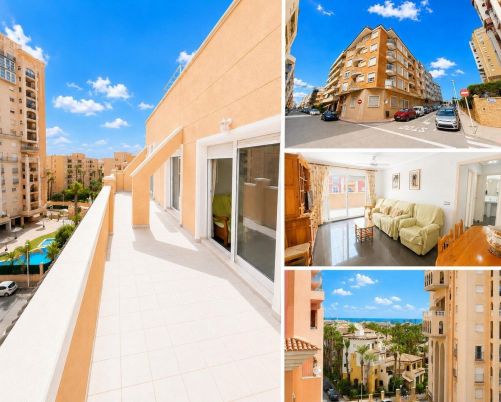 Two-bedroom penthouse with garage and sea views